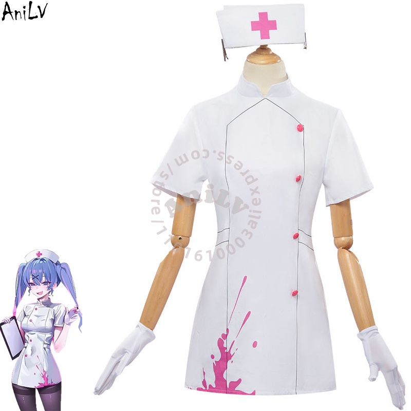 Anime Cosplay Nurse - AniLV Anime Assassin Nurse Uniform Evil