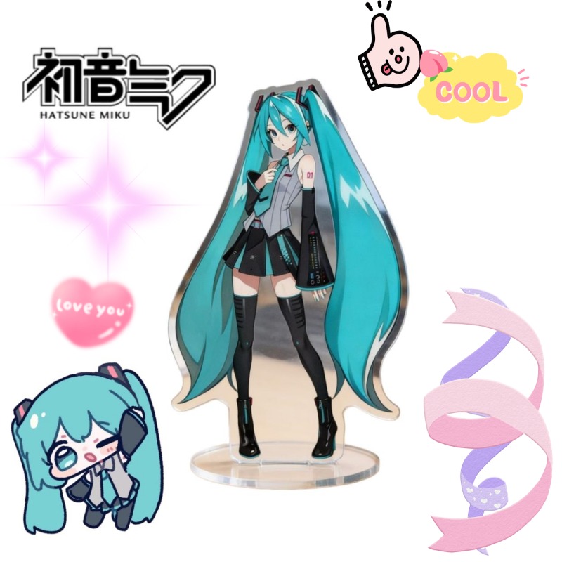 Hatsune Miku 10cm Acrylic Stan - Anime Cosplay Cute のレビューと価格