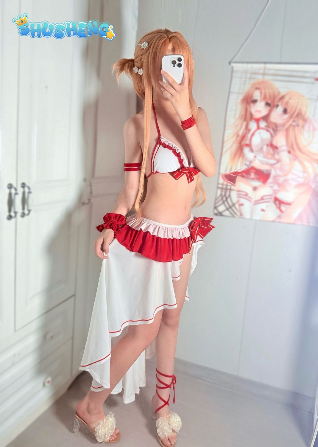 Yuuki Asuna Cosplay Costume An - Cosplay Anime Online のレビューと価格