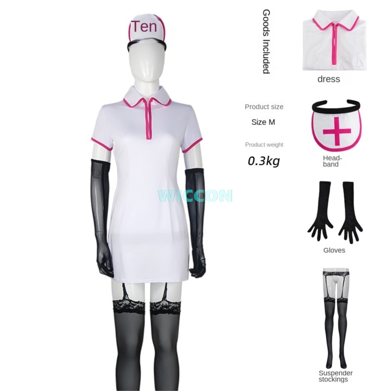 Anime Chainsow Man Cosplay Cos - Anime Cosplay Nurse のレビューと価格