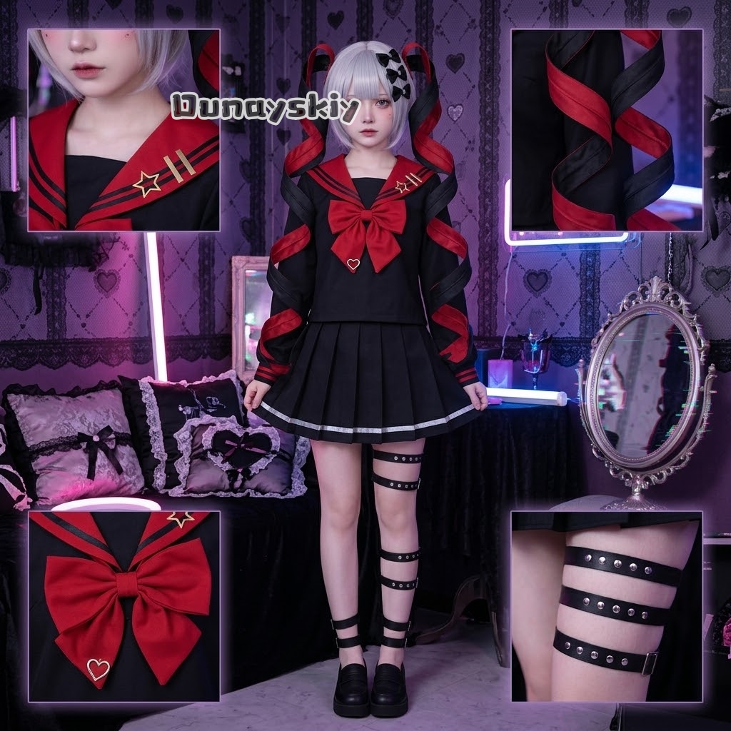 LWW09*Yandere K Angel RAIN Bla - Anime Cosplay Black Girl のレビューと価格