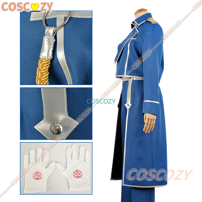 Roy Mustang Cosplay Costume An - Fullmetal Alchemist Coat のレビューと価格