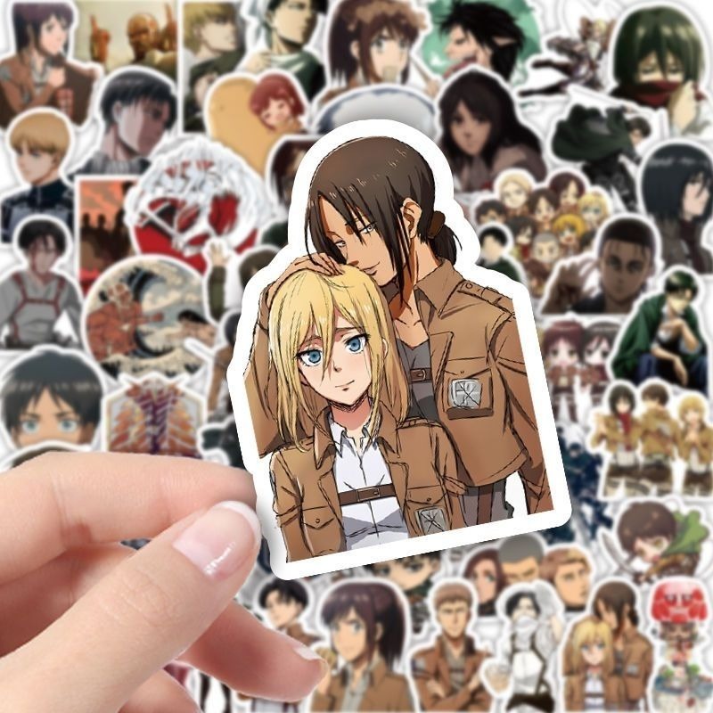 60Pcs Attack on Titan Anime St - Anime Cosplay Cute のレビューと価格