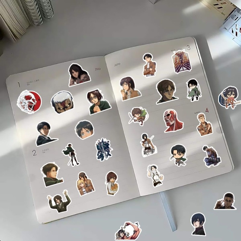60Pcs Attack on Titan Anime St - Anime Cosplay Cute のレビューと価格
