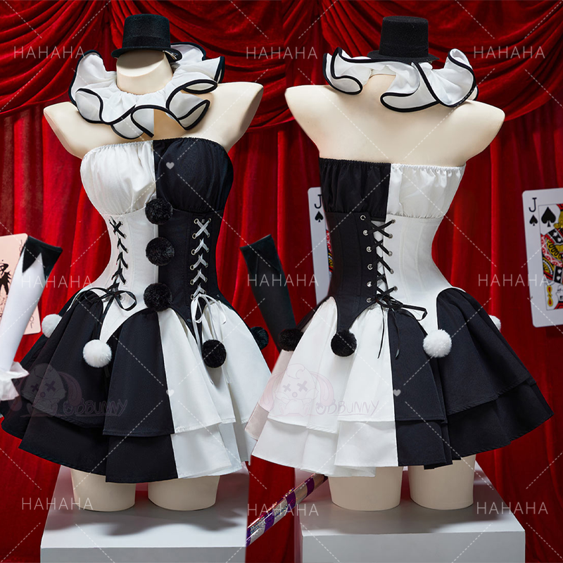 Movie Clown Cosplay Costume Te - Anime Cosplay Black Girl のレビューと価格