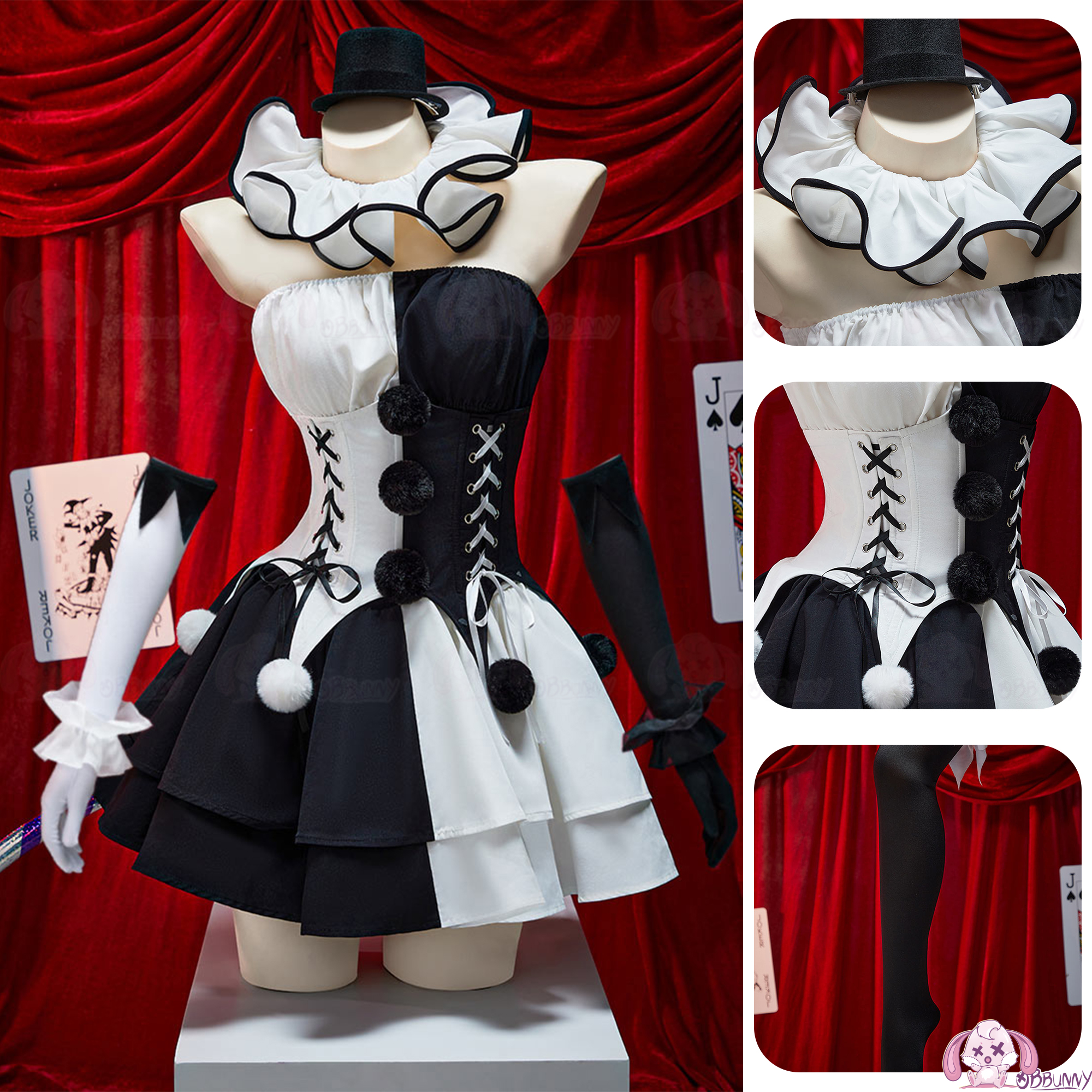 Movie Clown Cosplay Costume Te - Anime Cosplay Black Girl のレビューと価格