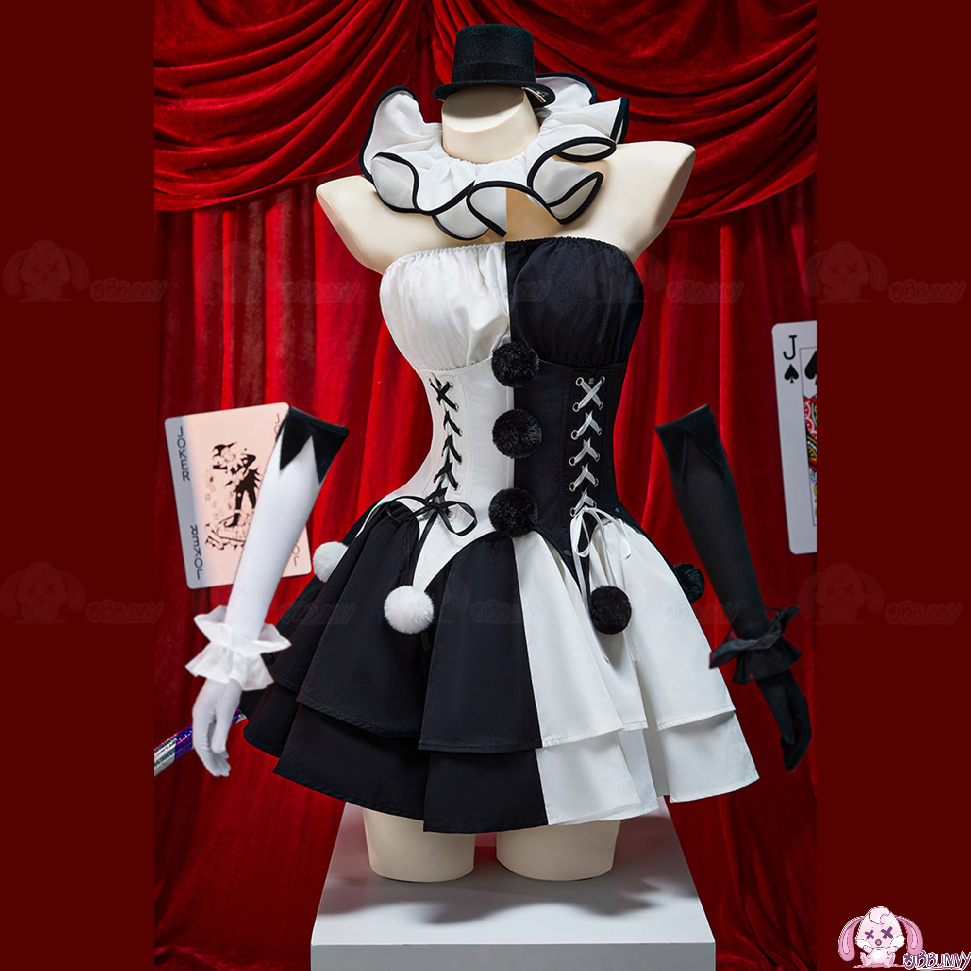 Movie Clown Cosplay Costume Te - Anime Cosplay Black Girl のレビューと価格