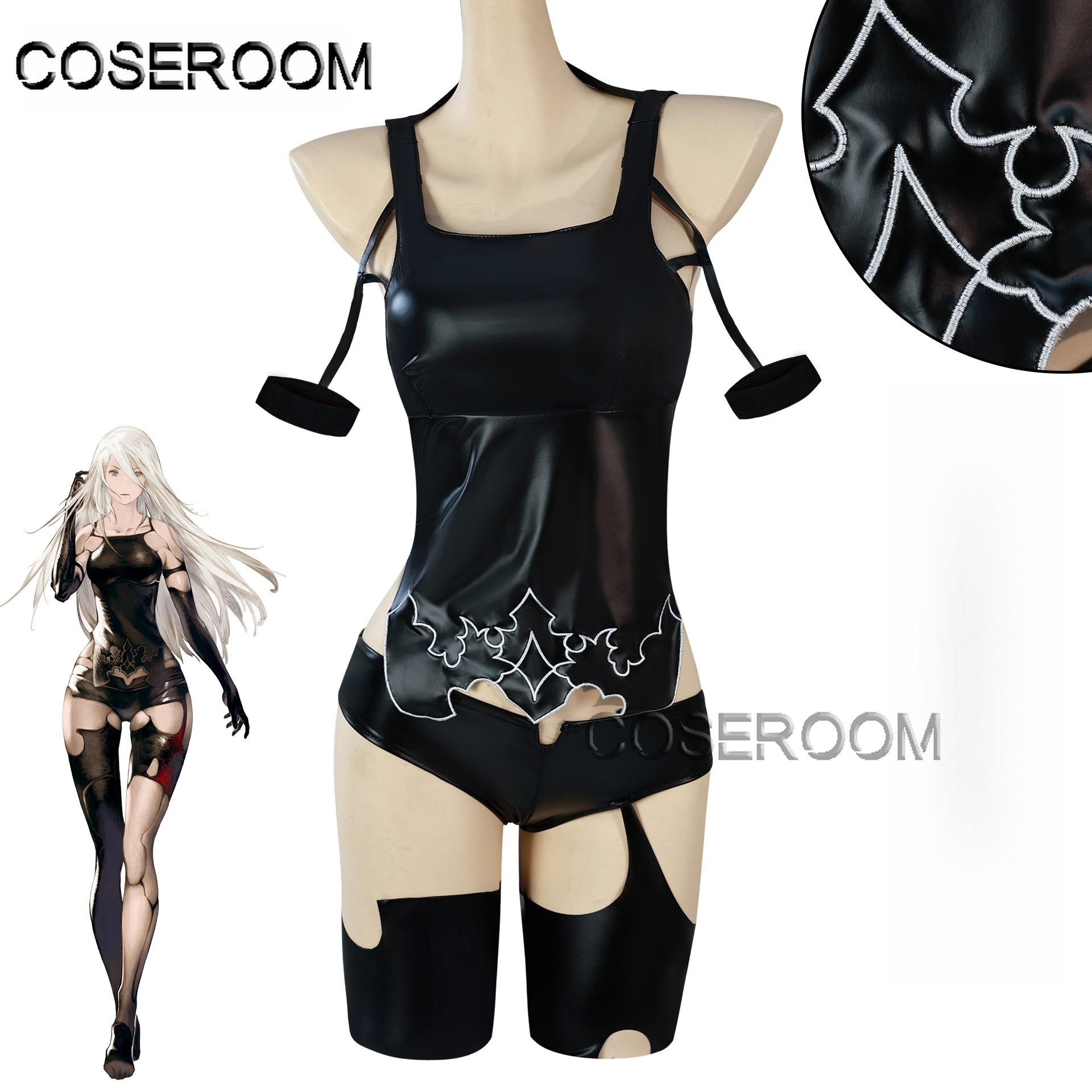 Game NieR Automata A2 Cosplay  - Anime Cosplay Black Girl のレビューと価格