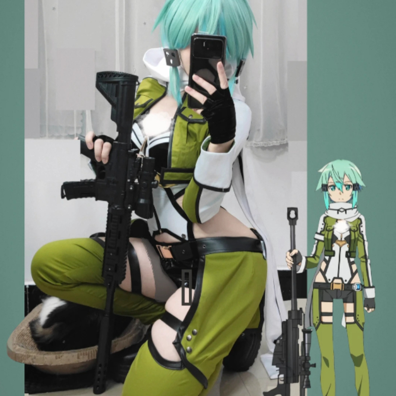 SAO Sword Art Online GGO Sinon - Cosplay Anime Online のレビューと価格