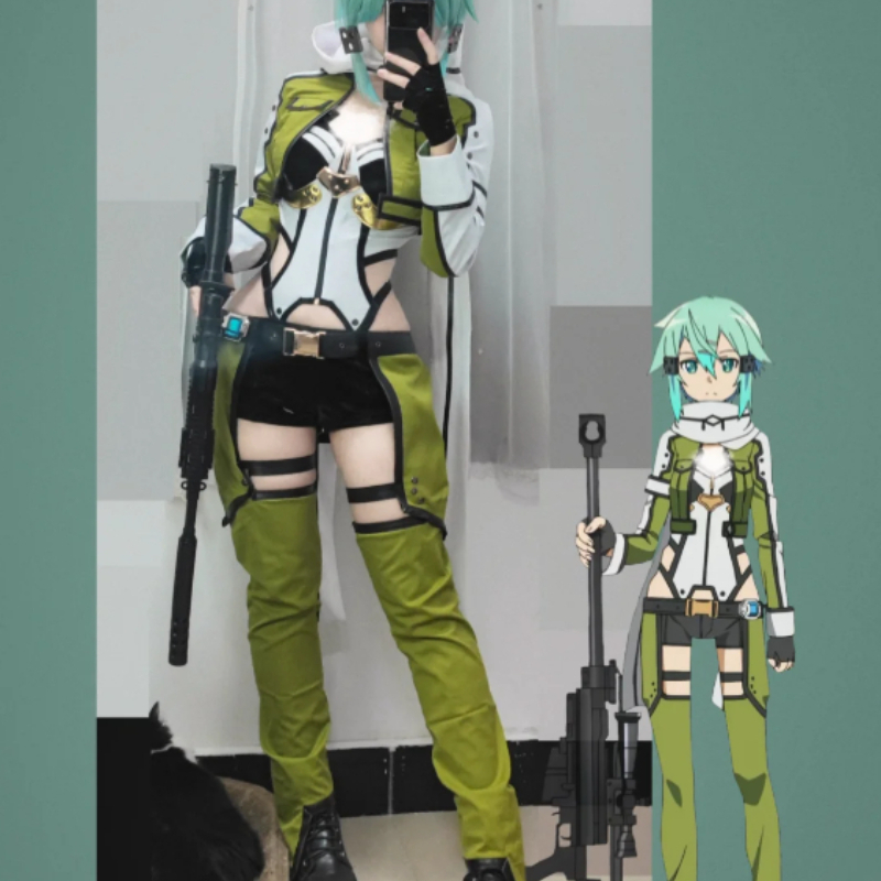 SAO Sword Art Online GGO Sinon - Cosplay Anime Online のレビューと価格
