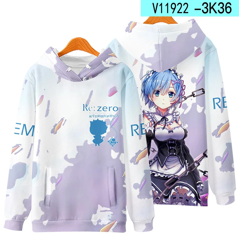 3D Re Zero Cosplay Hoodie Anim - Cosplay Anime Basic のレビューと価格