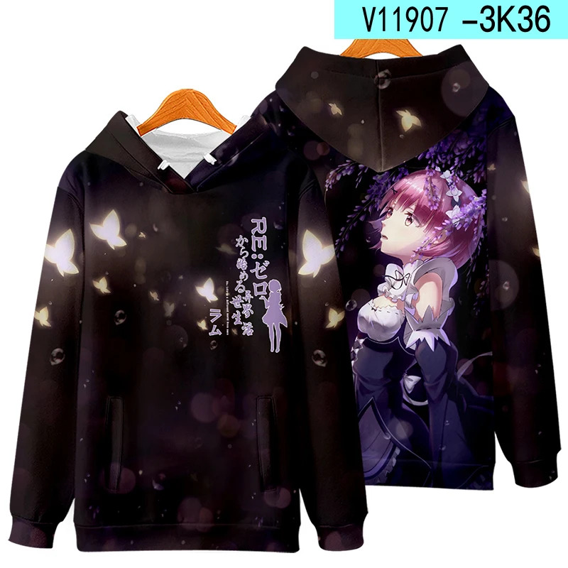 3D Re Zero Cosplay Hoodie Anim - Cosplay Anime Basic のレビューと価格