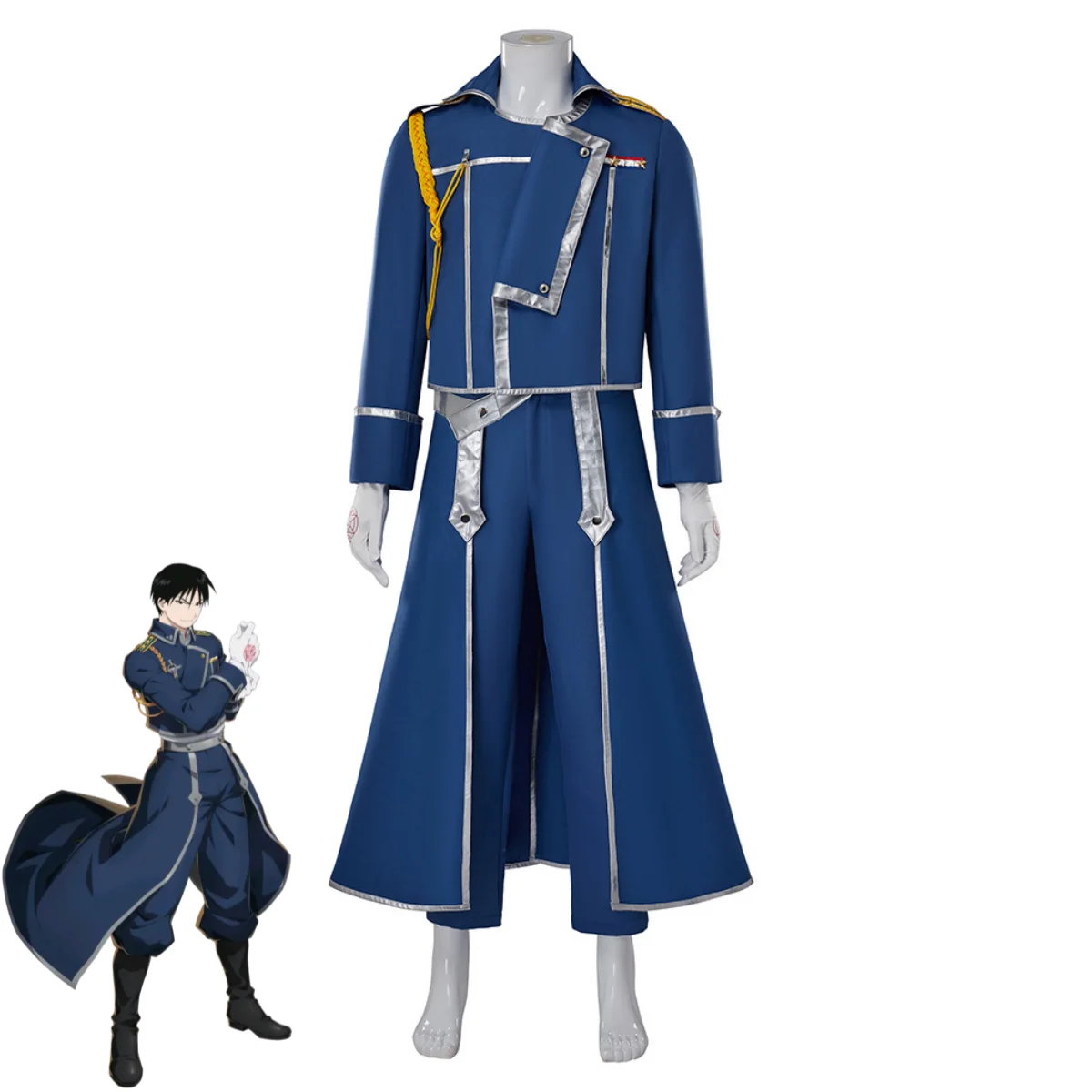 Blue Fight Military Uniform Co - Fullmetal Alchemist Coat のレビューと価格