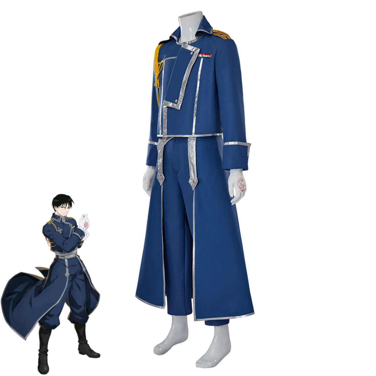 Blue Fight Military Uniform Co - Fullmetal Alchemist Coat のレビューと価格