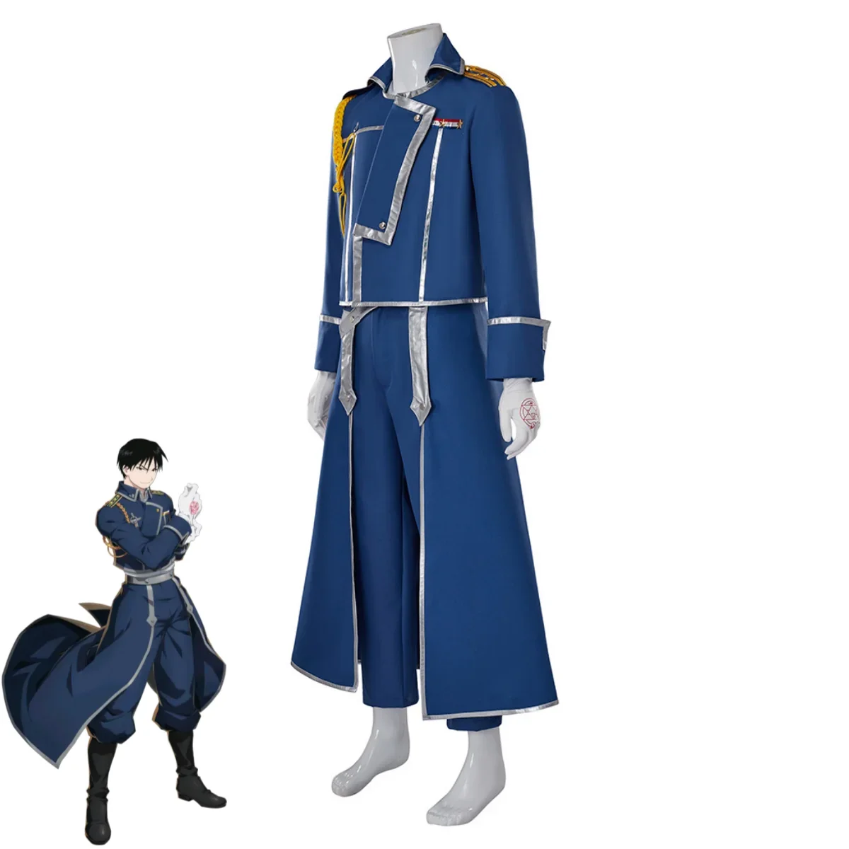 Blue Fight Military Uniform Co - Fullmetal Alchemist Coat のレビューと価格