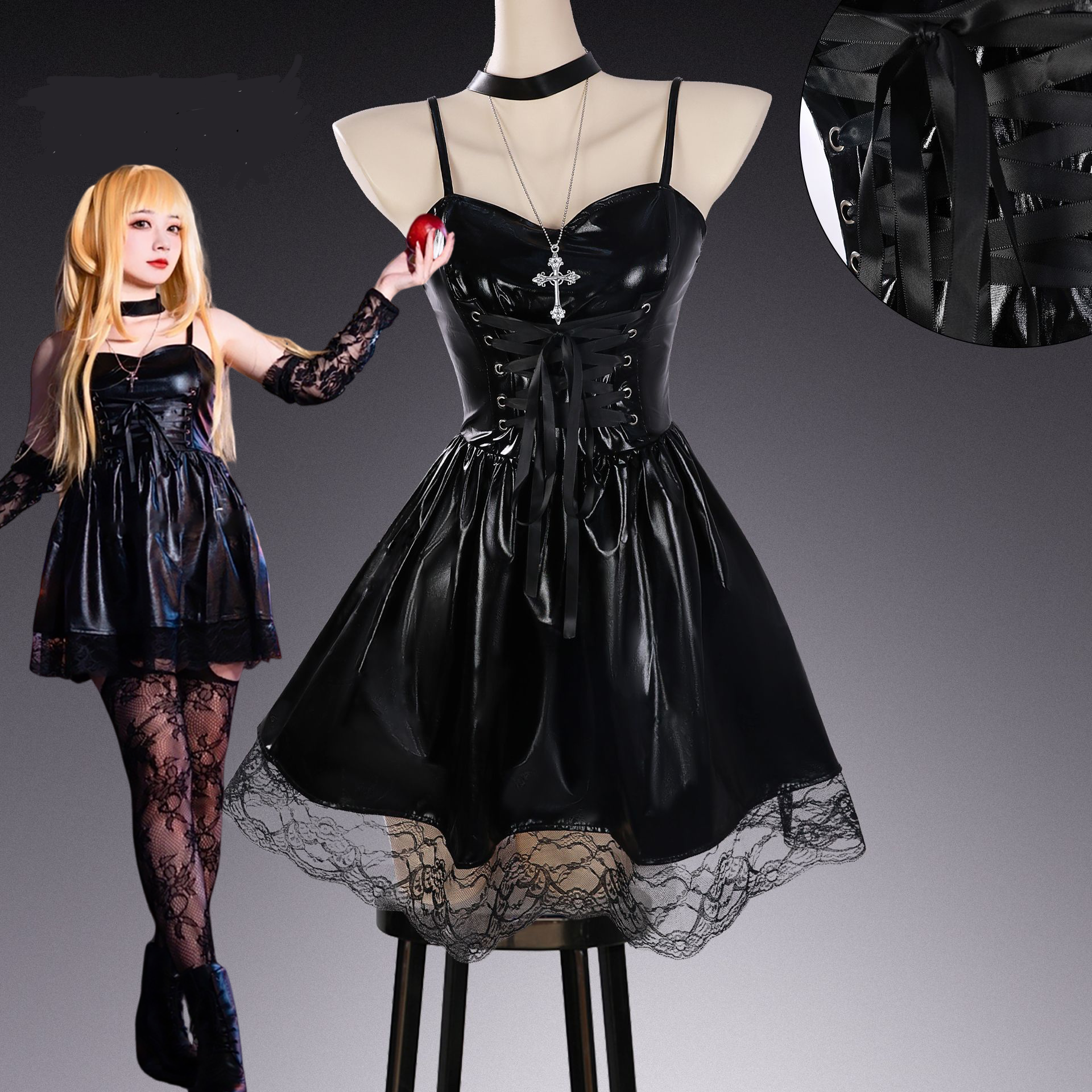 MisaMisa Anime Cosplay Costume - Anime Cosplay Black Girl のレビューと価格