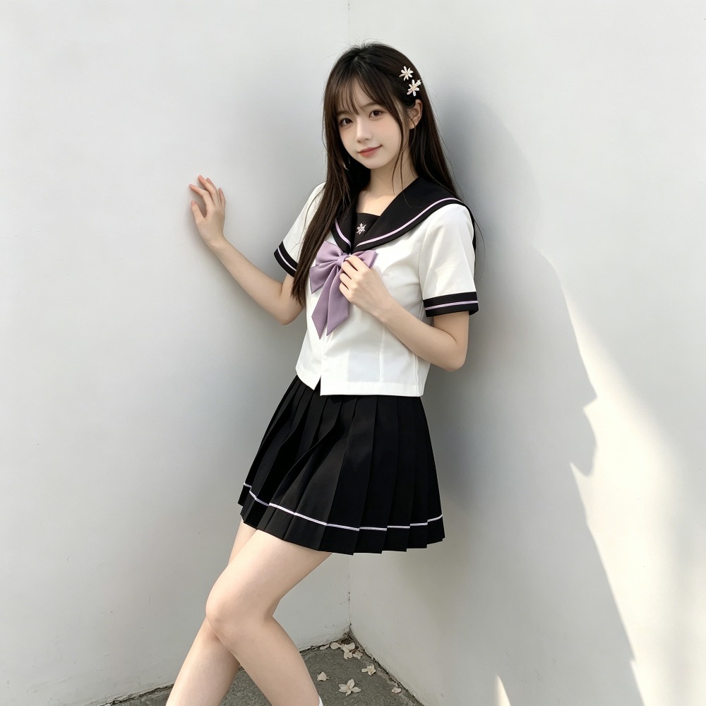 Basic Summer Waist-fit JK Sail - Cosplay Anime Basic のレビューと価格